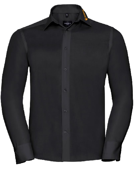 Herren Micro-Twill Hemd langarm schwarz
